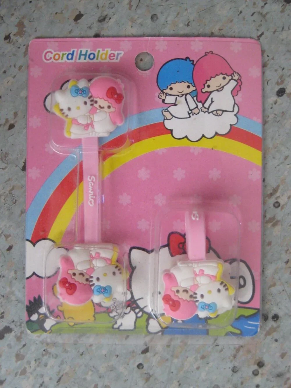 Sanrio Cord Holder - Hello Kitty and Little Twins Star